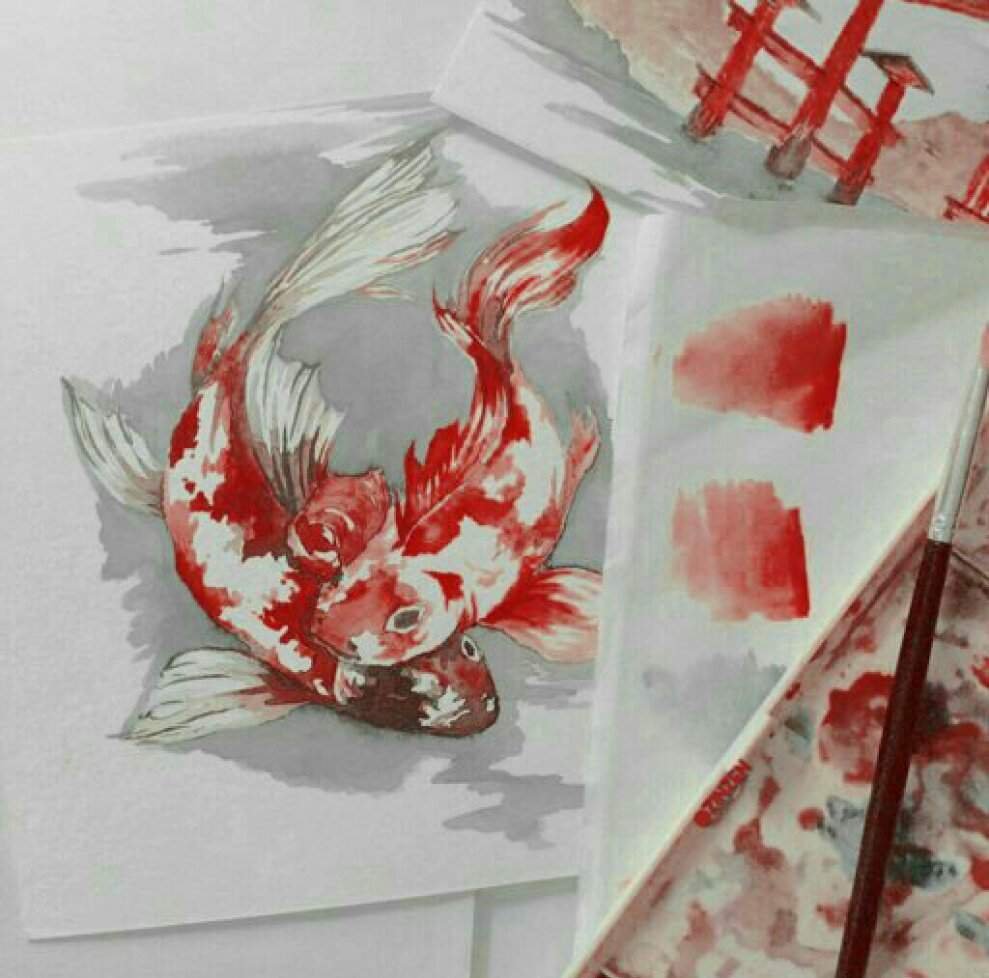 Красная Эстетика рисования