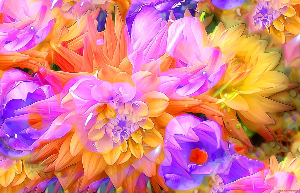 Градиент фиолетовый оранжевый