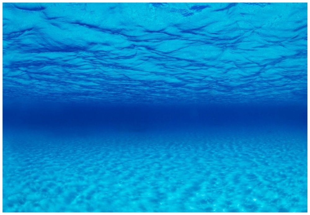 Фон двухсторонний морская Лагуна / натуральная мистика 60см*15м