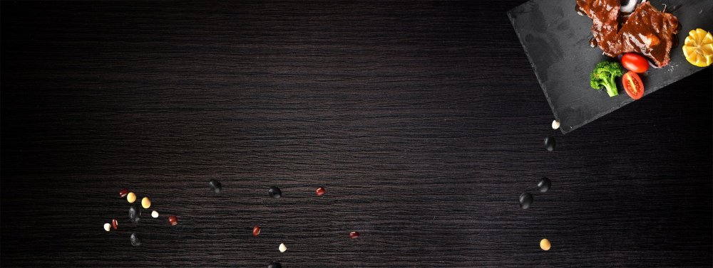 Черный стол сверху