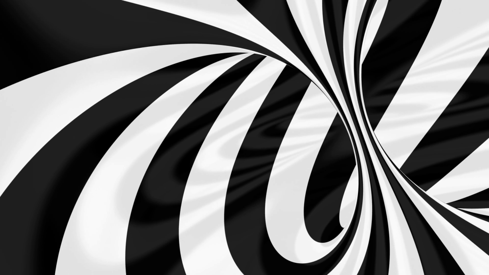 Абстракция черно белая Графика