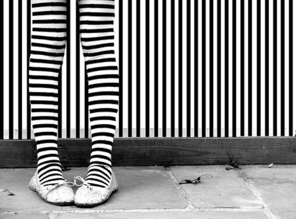 Черно белые полосы