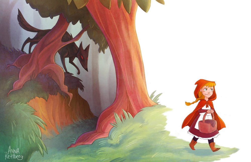 Красная шапочка фон