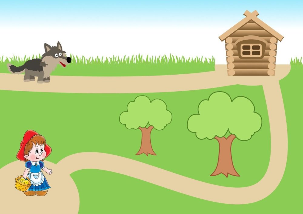 Опушка леса из мультика