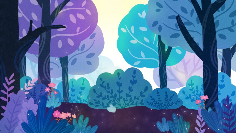 Домик в лесу мультяшка