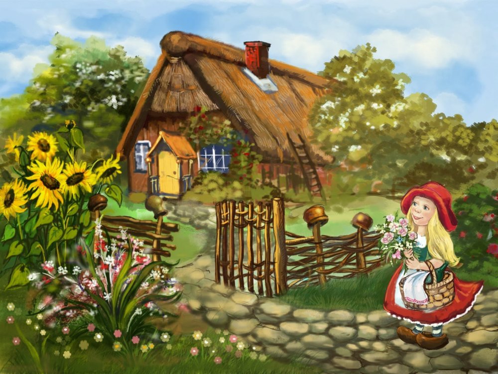 Шарль Перро красная шапочка иллюстрации