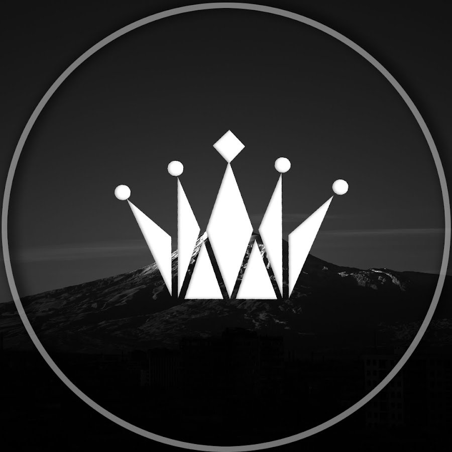 Корона на черном фоне Минимализм