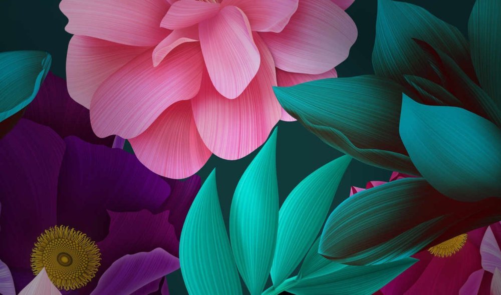 Цветы абстракция