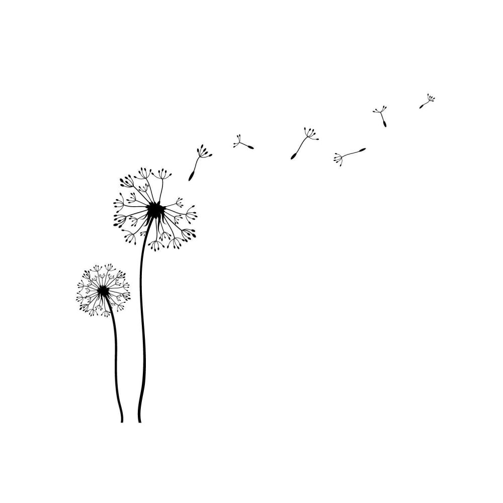 Одуванчик тату эскизы