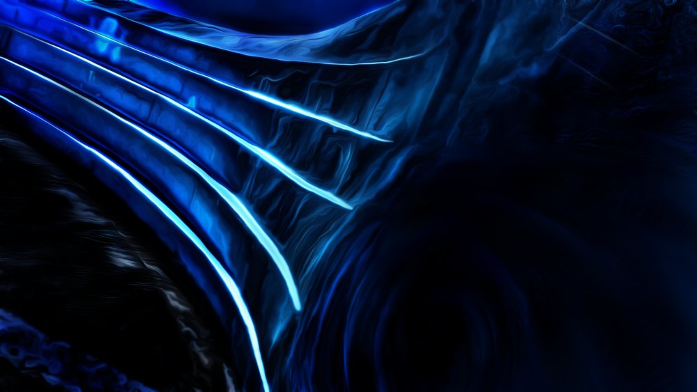 Темно синий неон