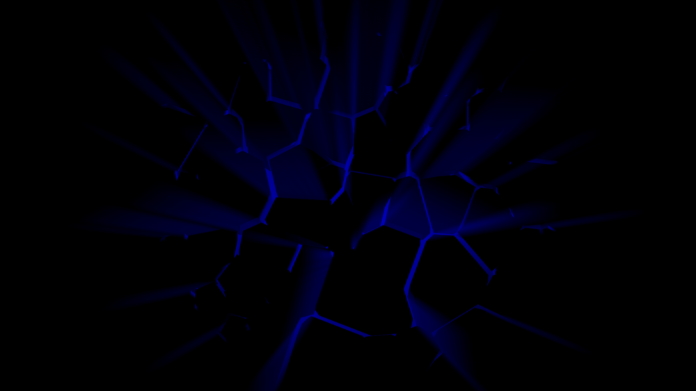 Фон рабочего стола синий на чёрном