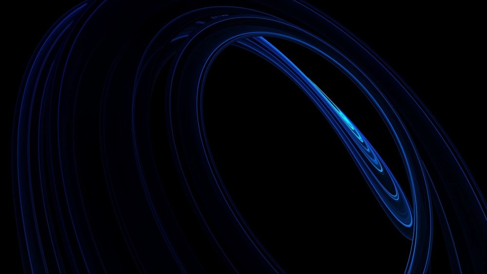Синие линии на черном фоне