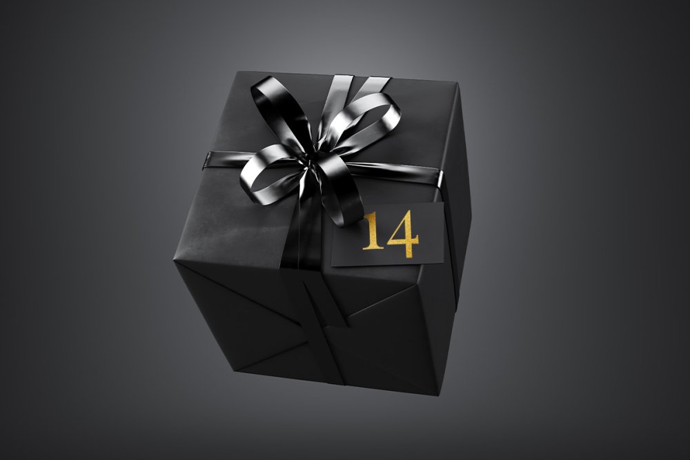 Черный подарок 3д