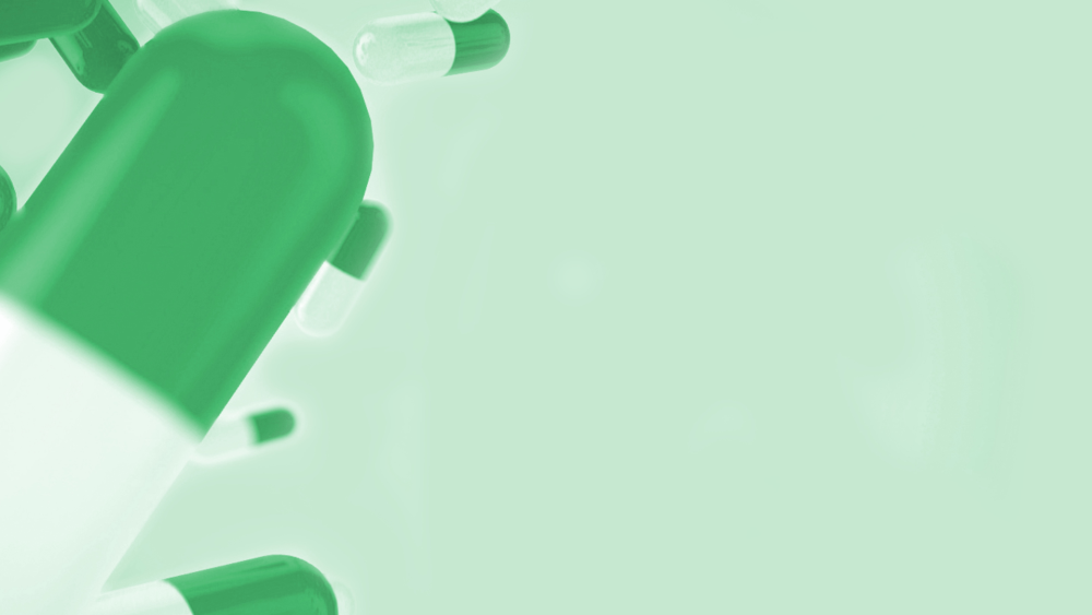 Зелёный фон для медицинской презентации