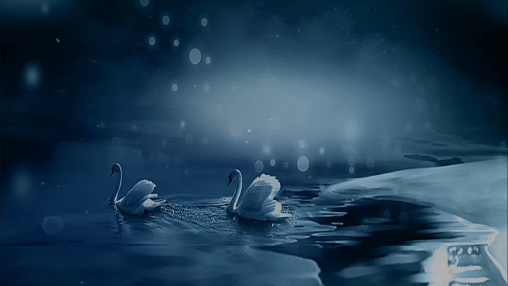 Лебединое озеро фон