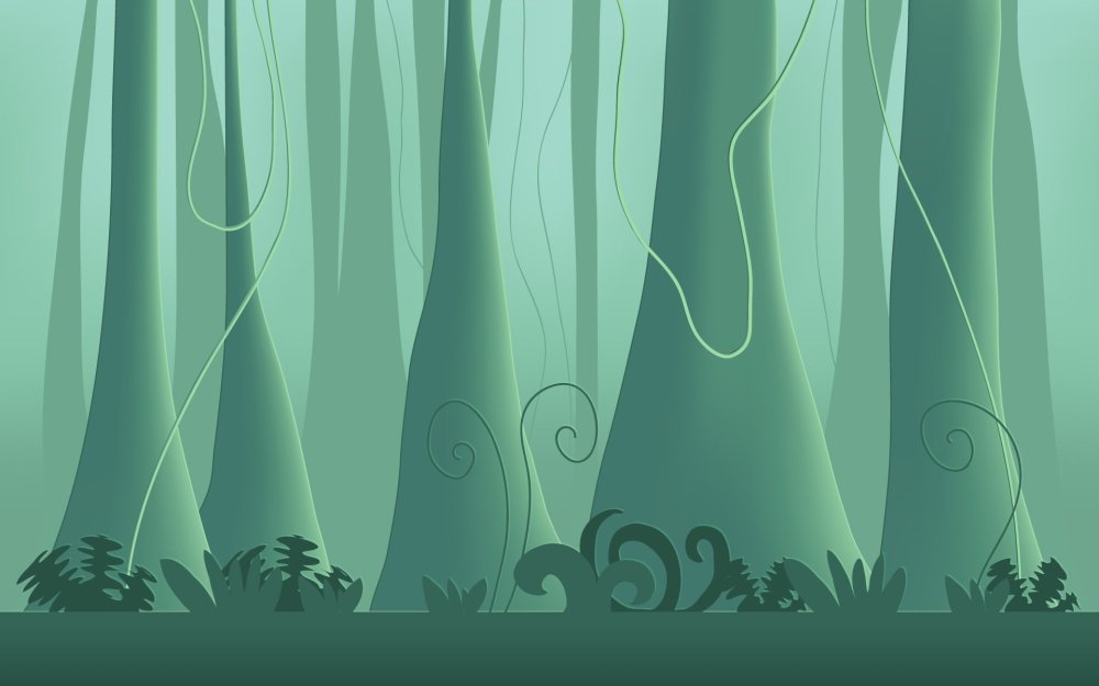 Стилизованный лес