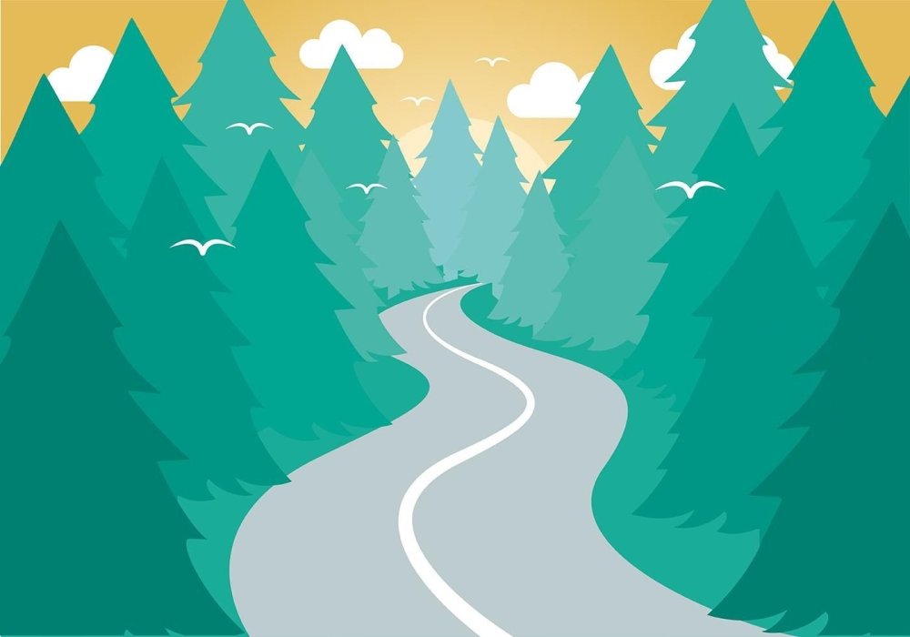 Лес Векторная Графика