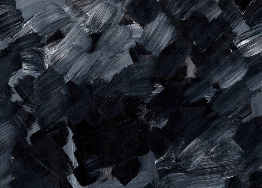 Мазки черной краски