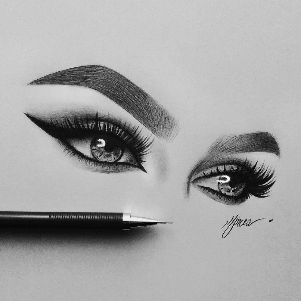 Бровь красивая нарисованная