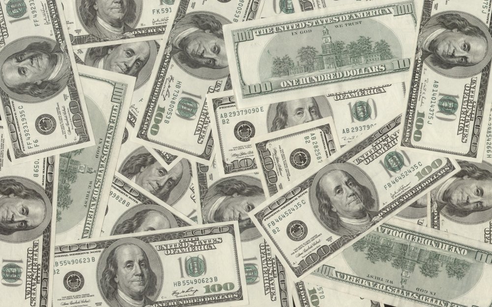 Денежный фон доллары