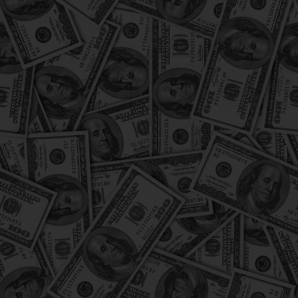 Деньги на черном фоне