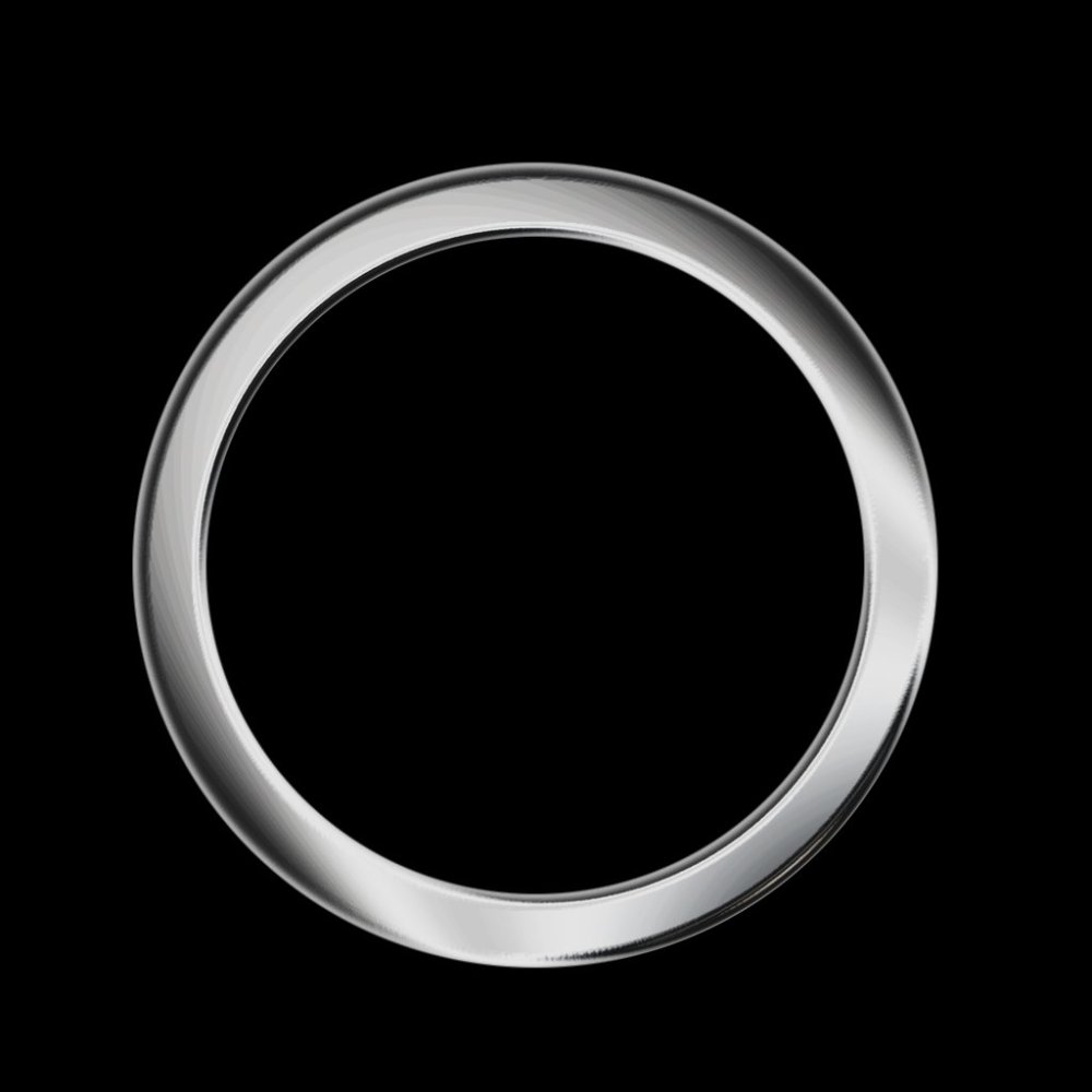 Кольцо на черном фоне