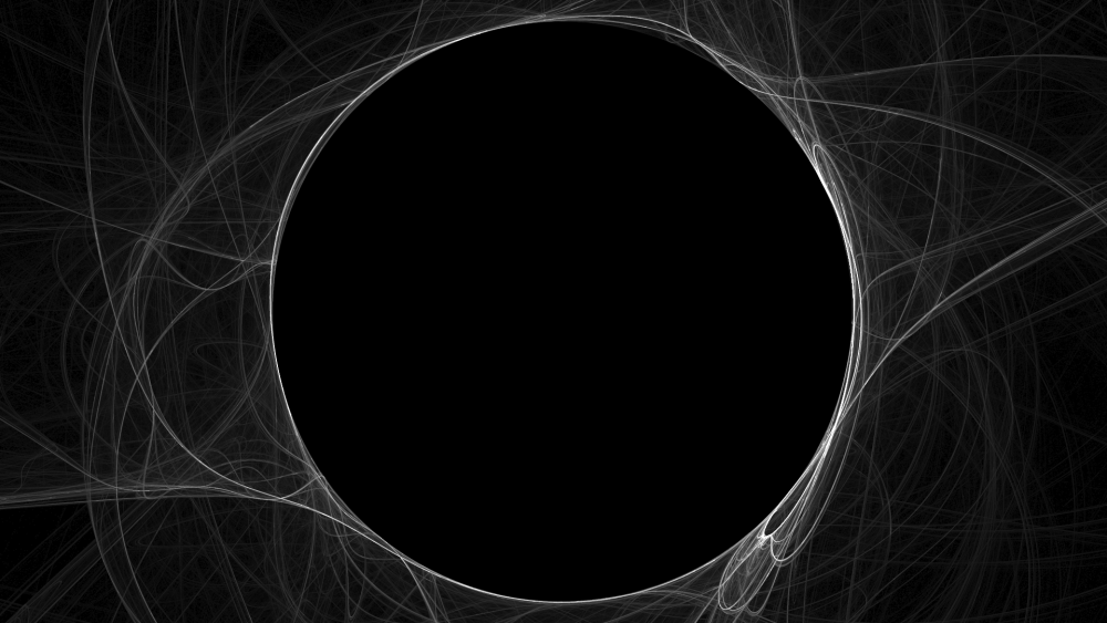 Черная дыра на черном фоне