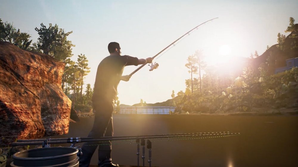 Фон рыбалка