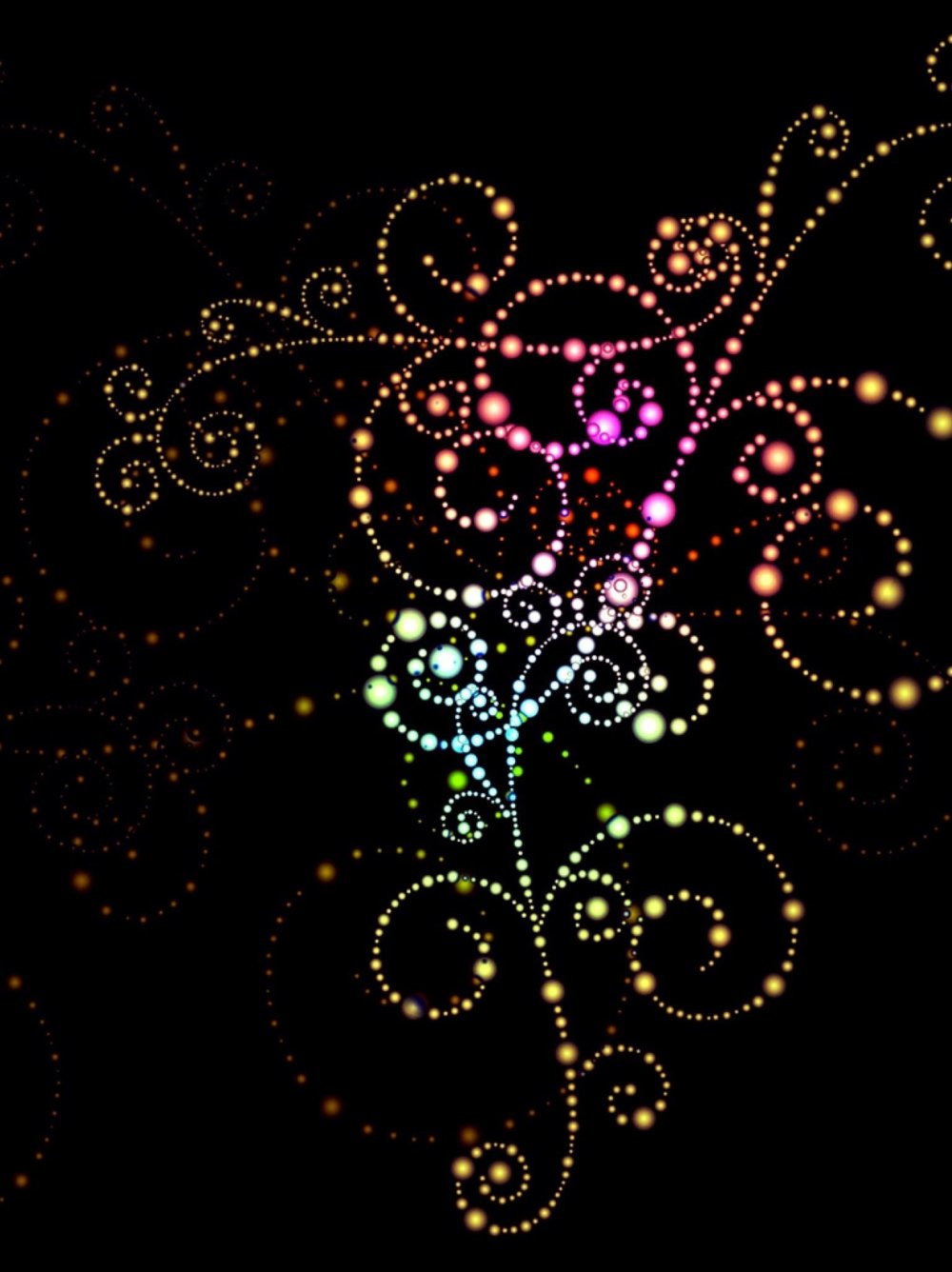 Черный фон с блестками