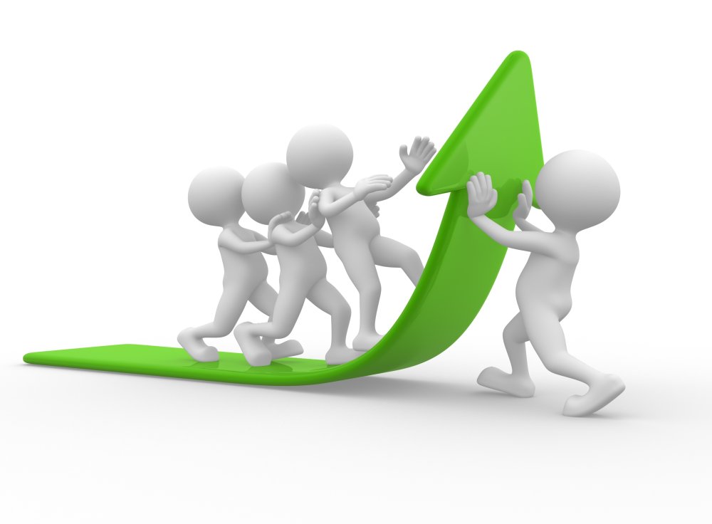 Человечек толкает другого