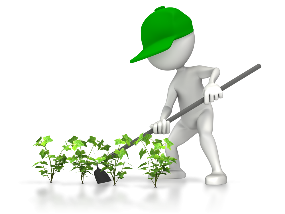 Человечек с растением