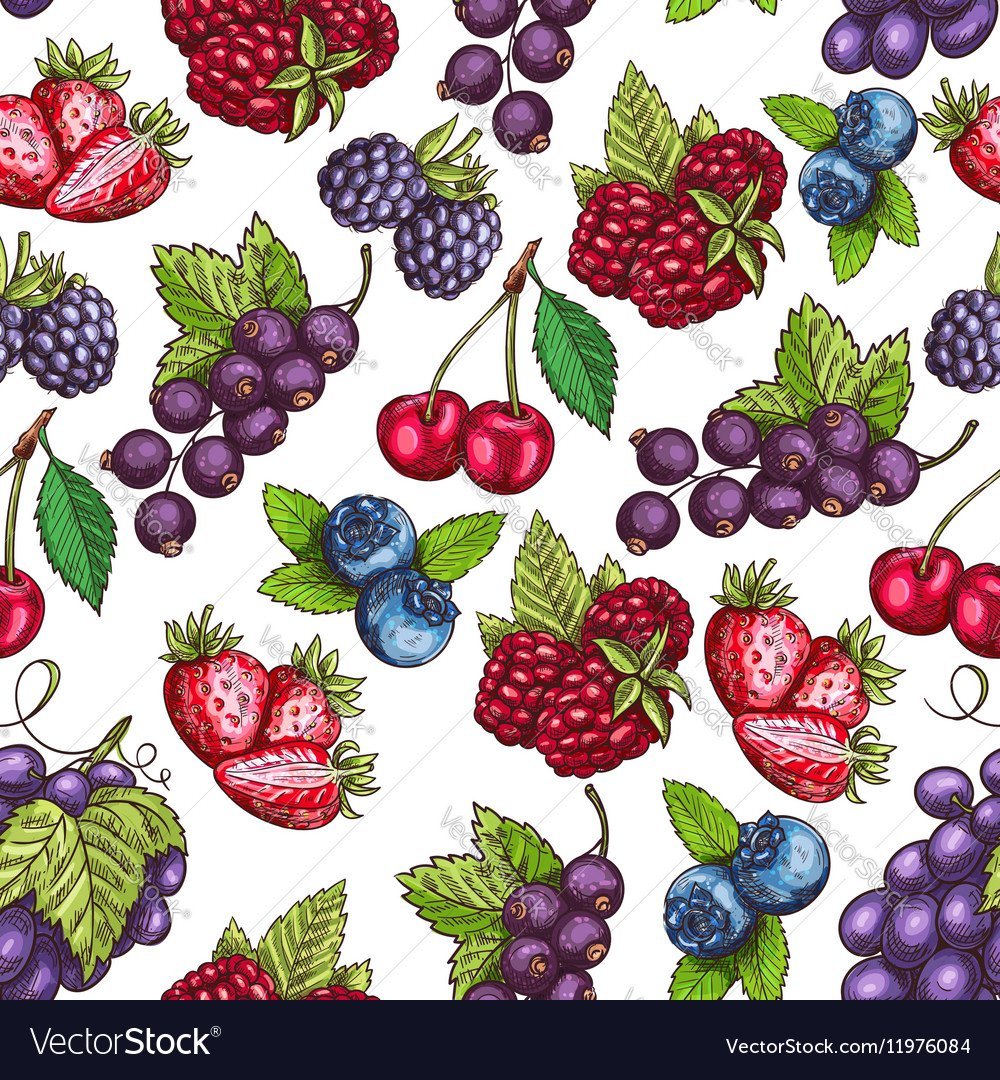 Узоры с ягодами