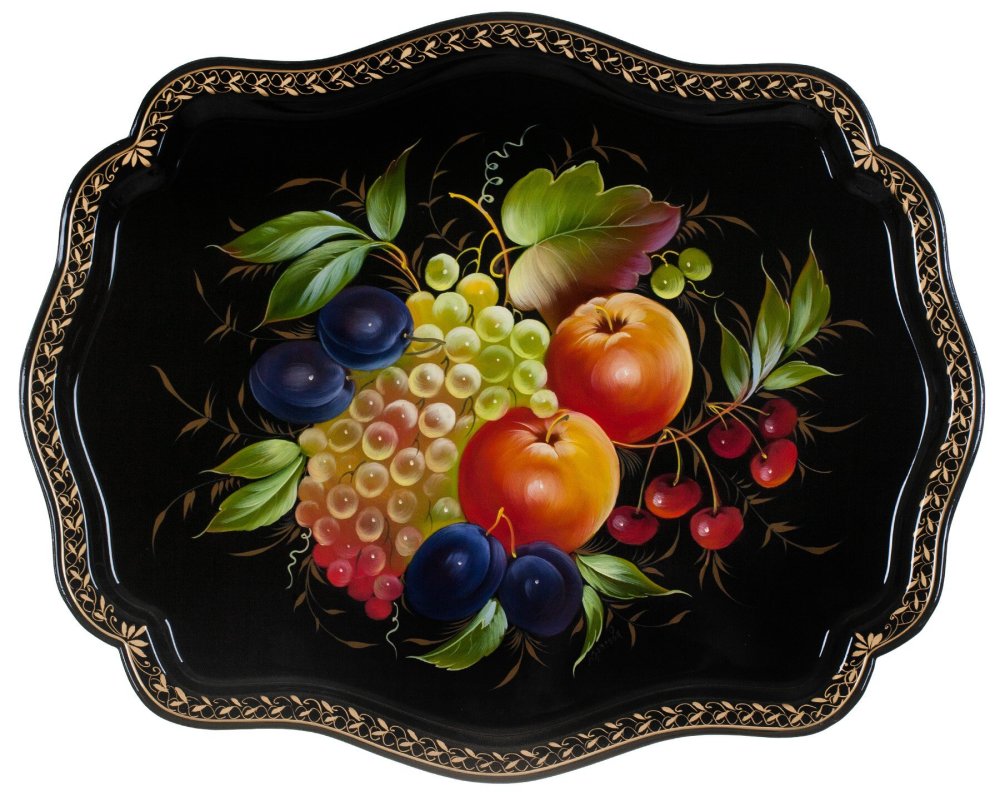 Жостово подносы художник Савельев