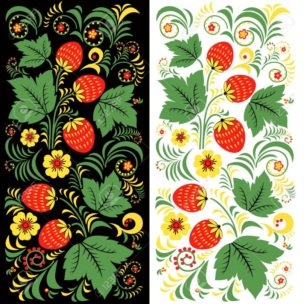 Хохлома земляника