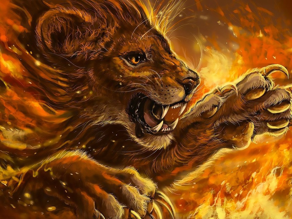 Огненный Лев Кумадори