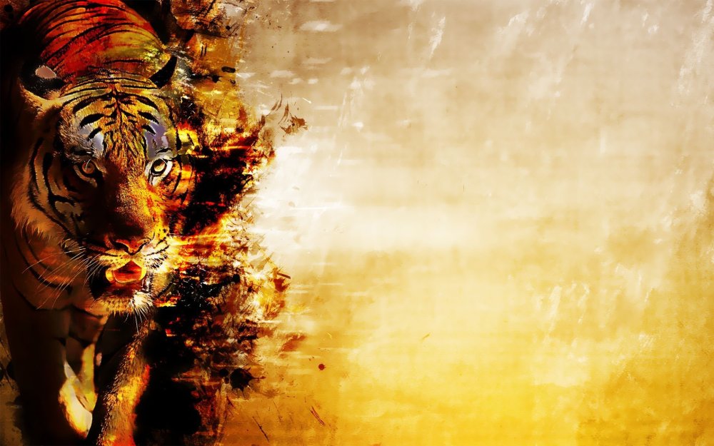 Тигр фон