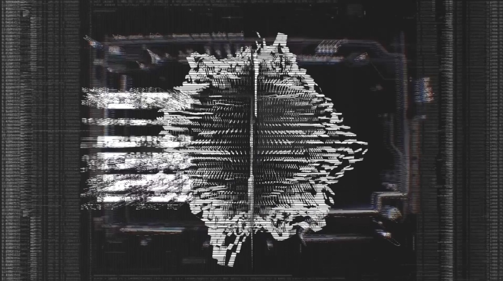 Помехи в стиле киберпанк