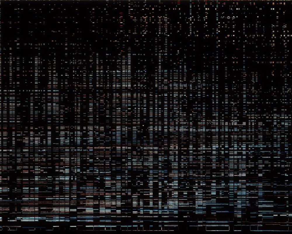 Черный экран с помехами