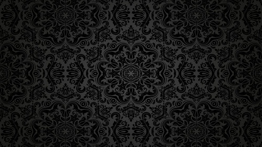 Черный фон с узорами