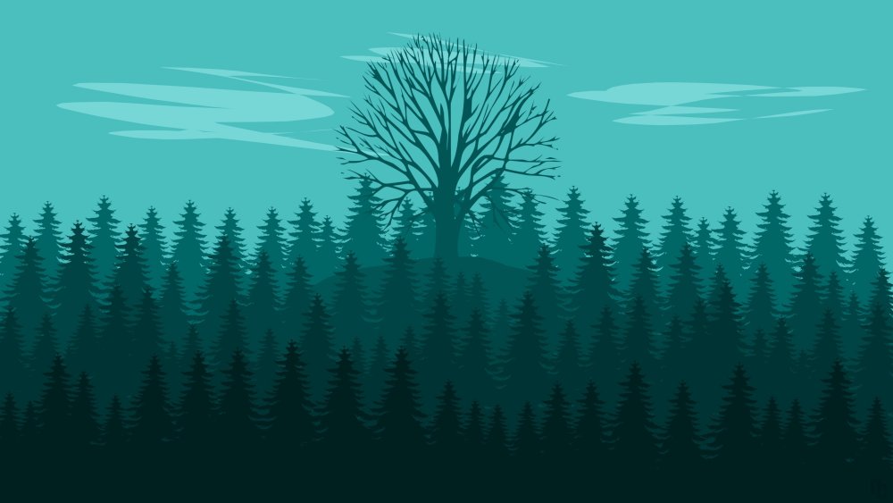 Лес Минимализм