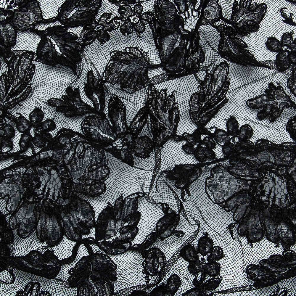 Черная ткань с узором