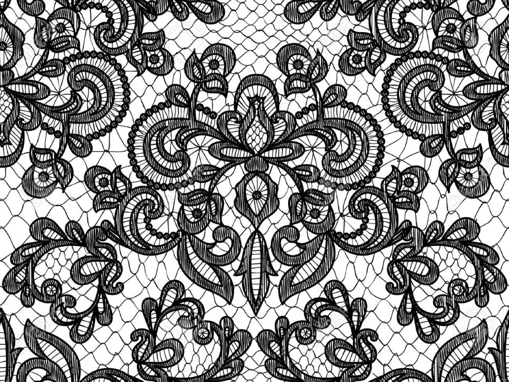 Кружево паттерн бесшовный