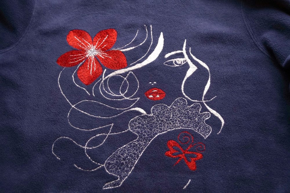 Вышивка гладью на машинке