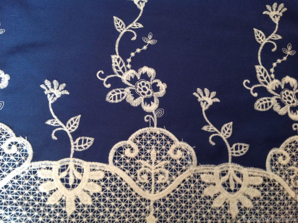 Вышивка на джинсовой ткани