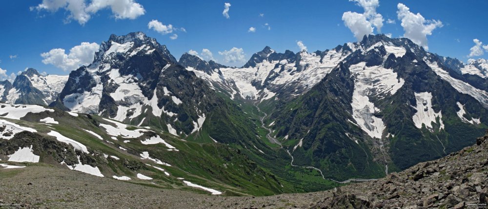 Домбай-Ульген панорама