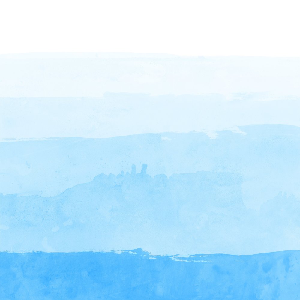 Голубой фон акварель