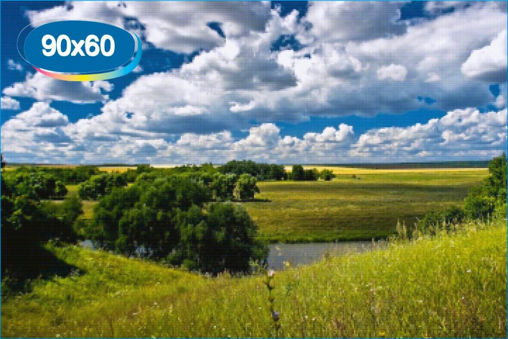 Деревня береза поле Россия