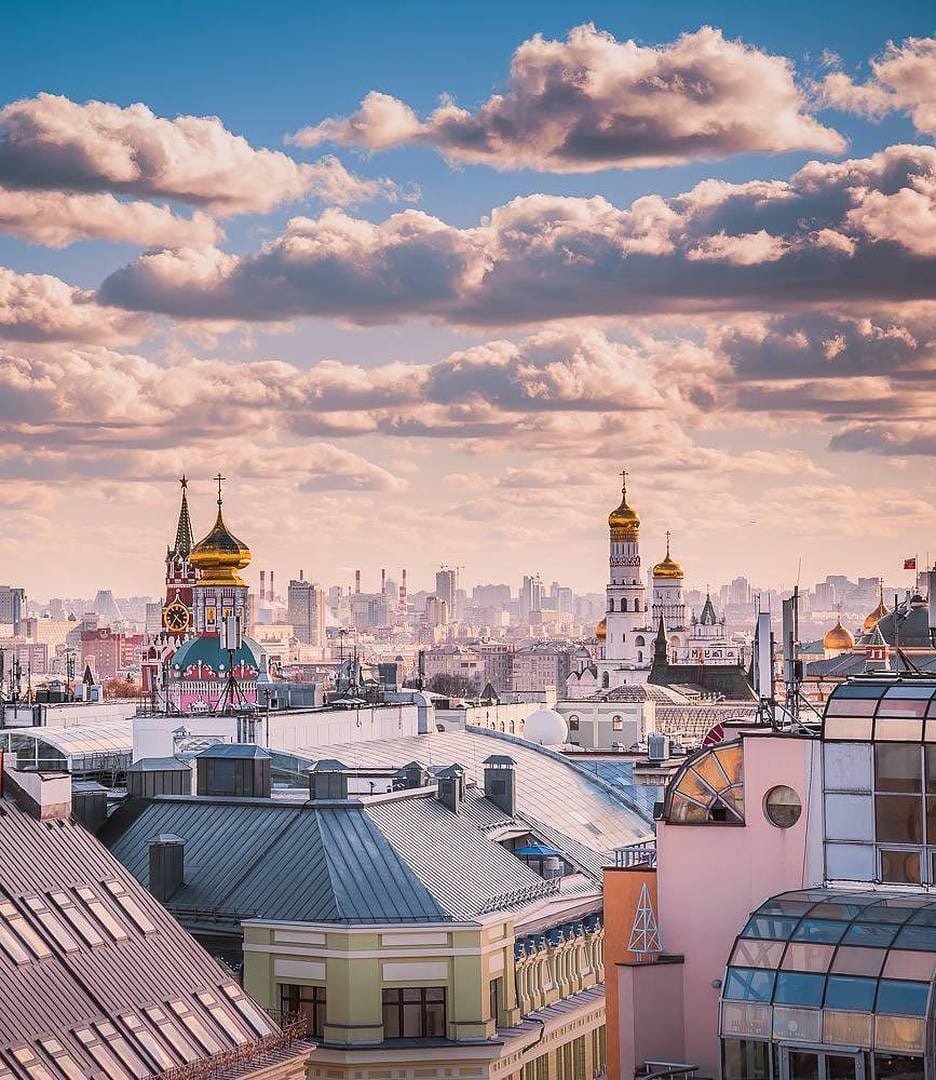 Красная площадь с собором Василия Блаженного Алексеев