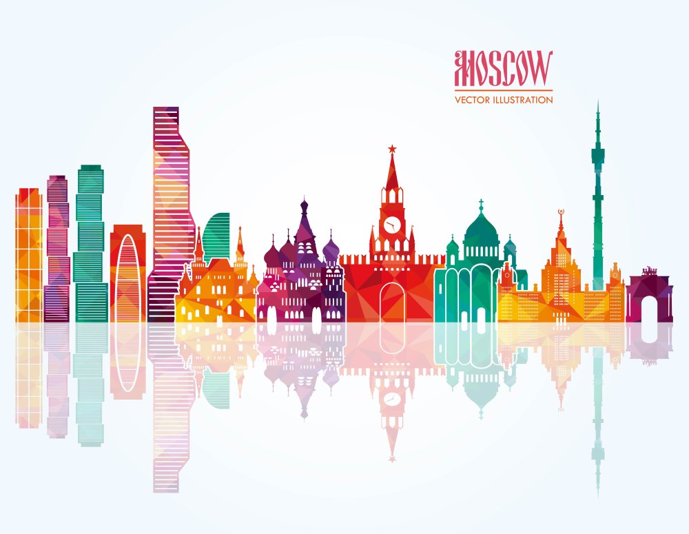 Силуэт города Москва