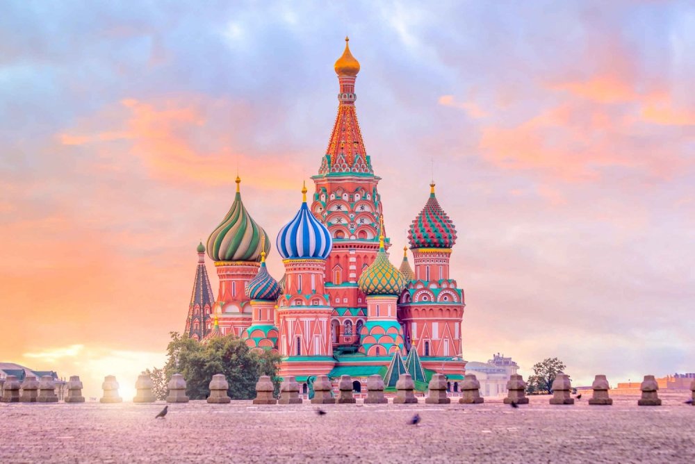 Храм Василия Блаженного Лужники Кремль Москва баннер